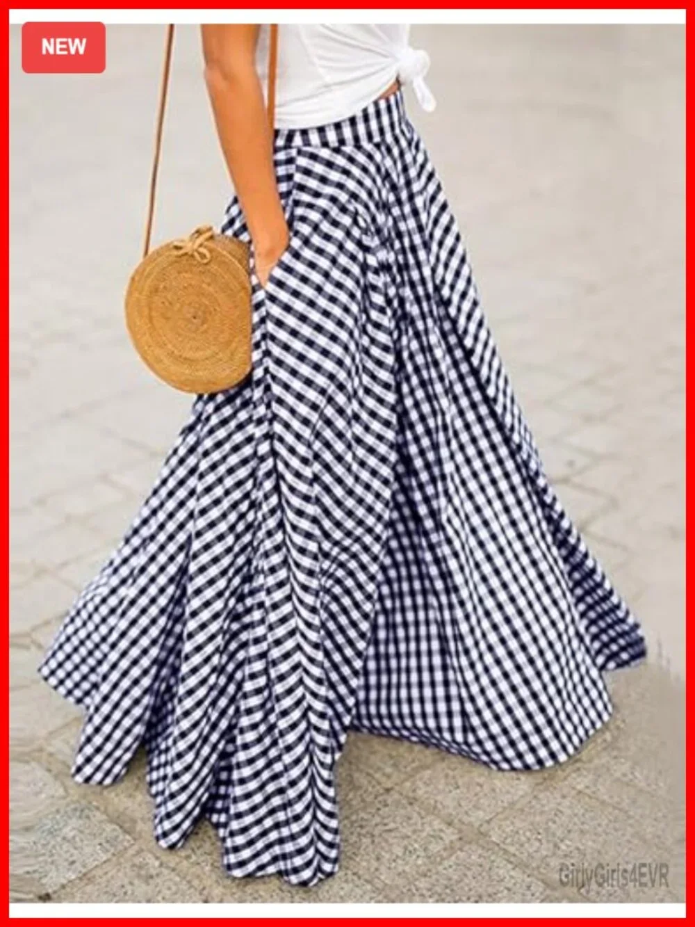 N/A flowy gingham